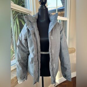 Hi-Tec Dri-Tec Breathable 550 Duck Down Gray Jacket Women's Size Medium